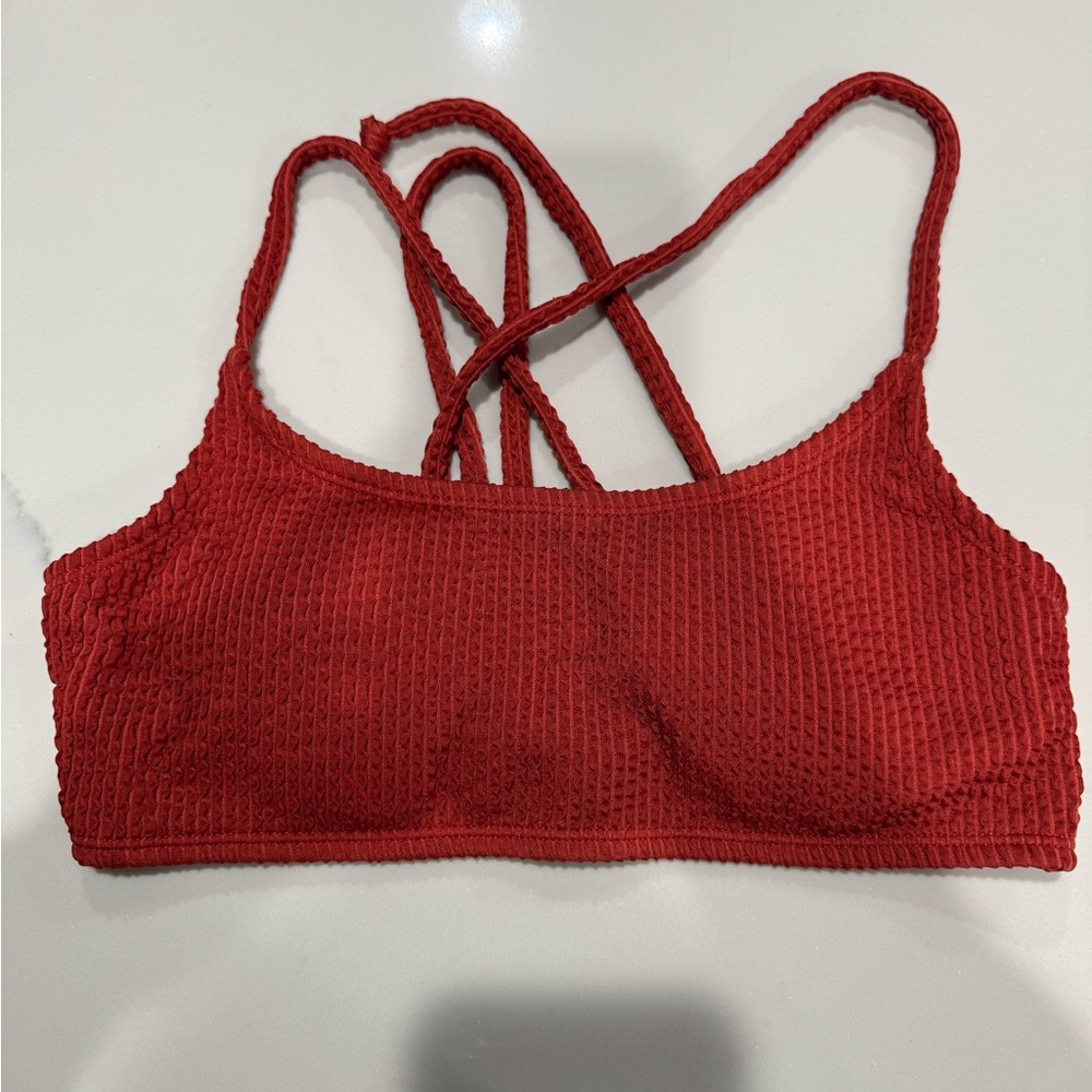 Red Textured Bikini set - Picture 4 of 6